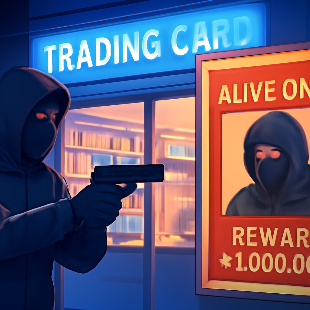 Trading Card Shop in Japan Offers Reward for Captured Robber – Alive Only!