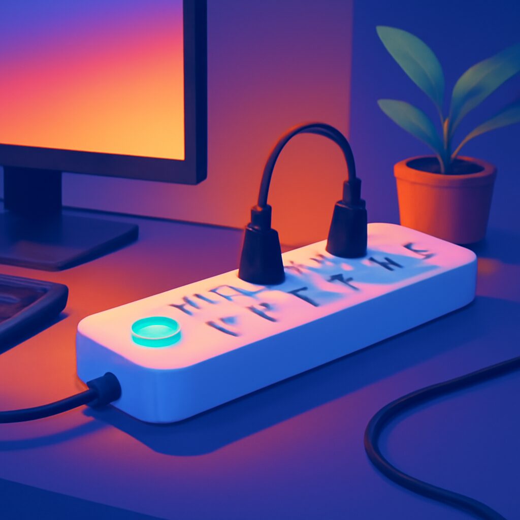 Brighten Your Workspace with This Affordable 11-Outlets Power Strip