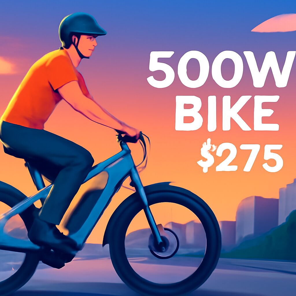 Grab an Electric Ride: 500W Bike for Just $275!