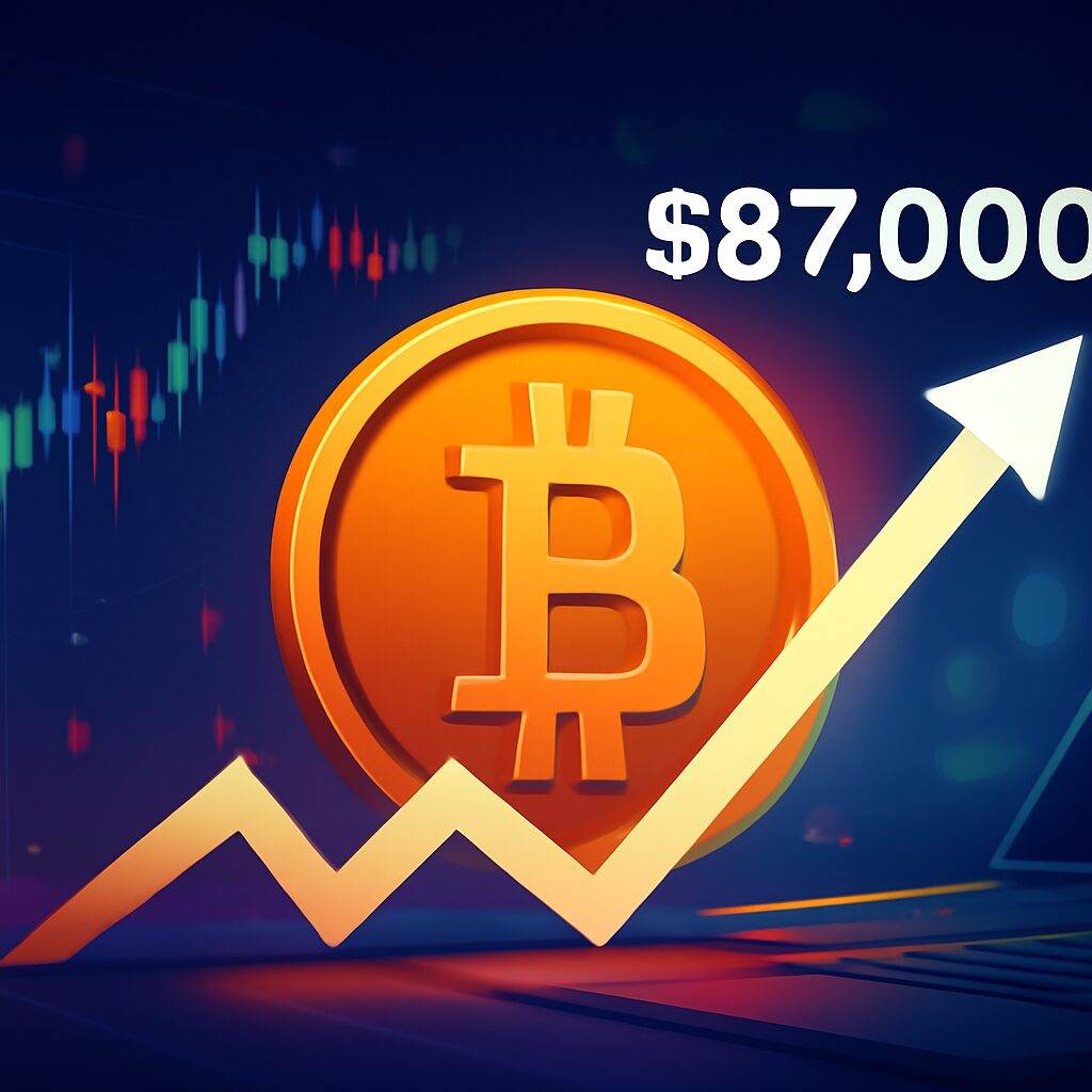 Bitcoin Blazes Trail Towards $87,000: A Deep Dive into the Latest Crypto Buzz!
